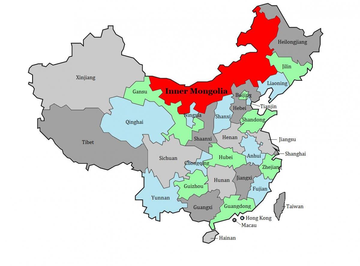 peta Mongolia rantau