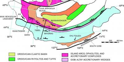 Peta - peta geologi Mongolia
