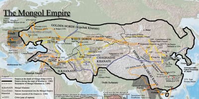 Mongolia sejarah peta