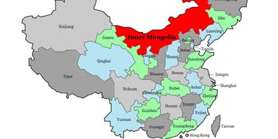 Peta Mongolia rantau